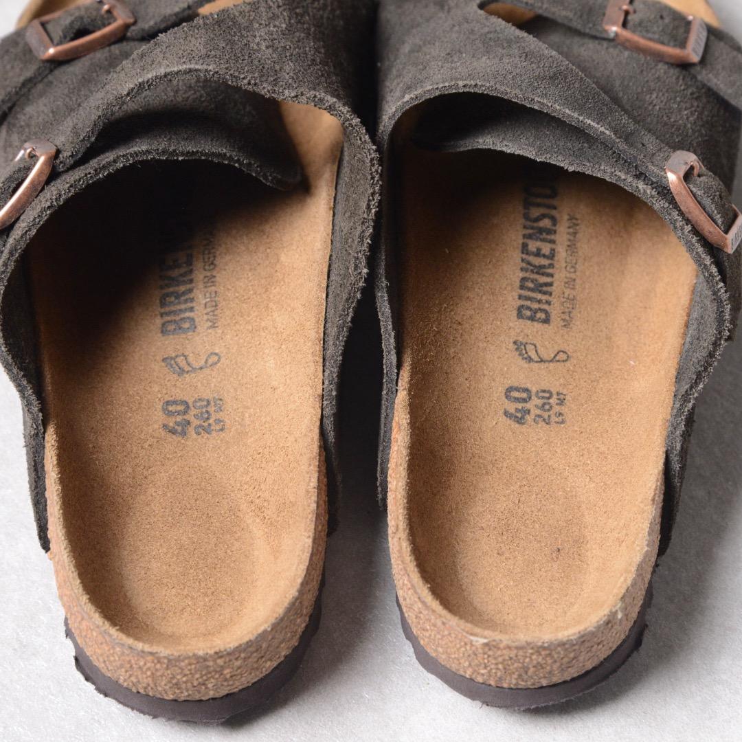 【良品】ビルケンシュトック チューリッヒ ブウラウンカーキ スエード