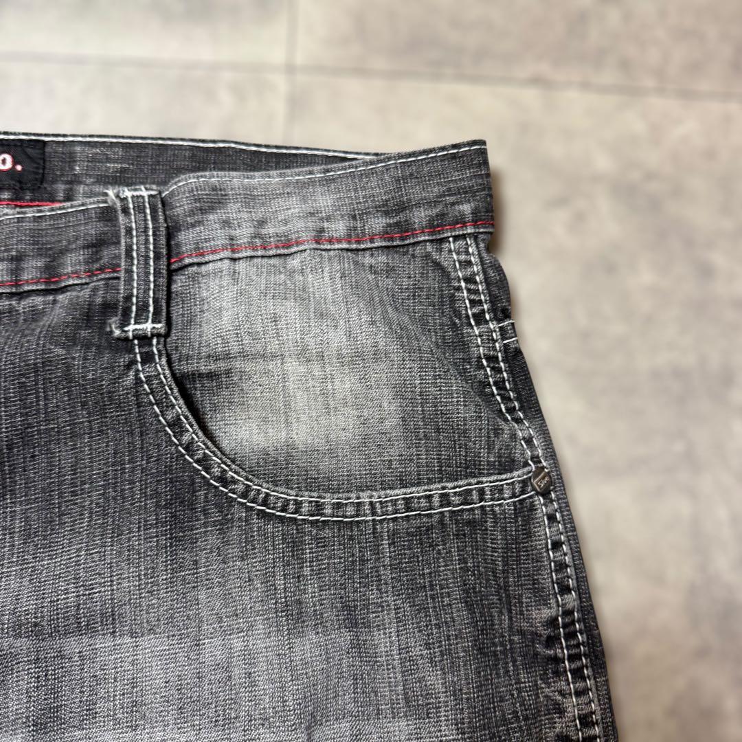 5ive Jungle &Co. W42 ブラックバギーショーツ b-boy