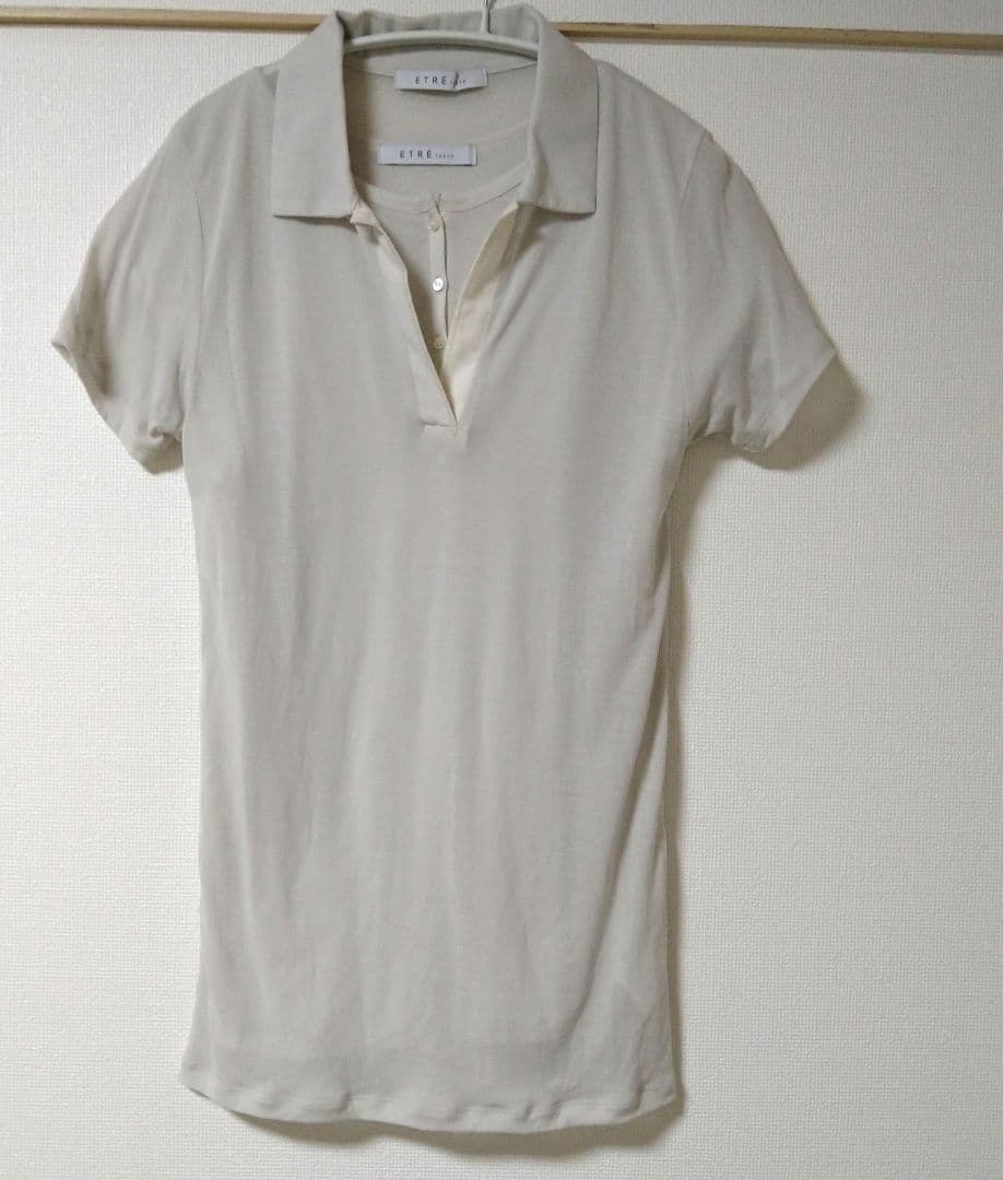 ETRE TOKYO　店舗限定　ヘンリーポロレイヤードセットプルオーバー　グレー