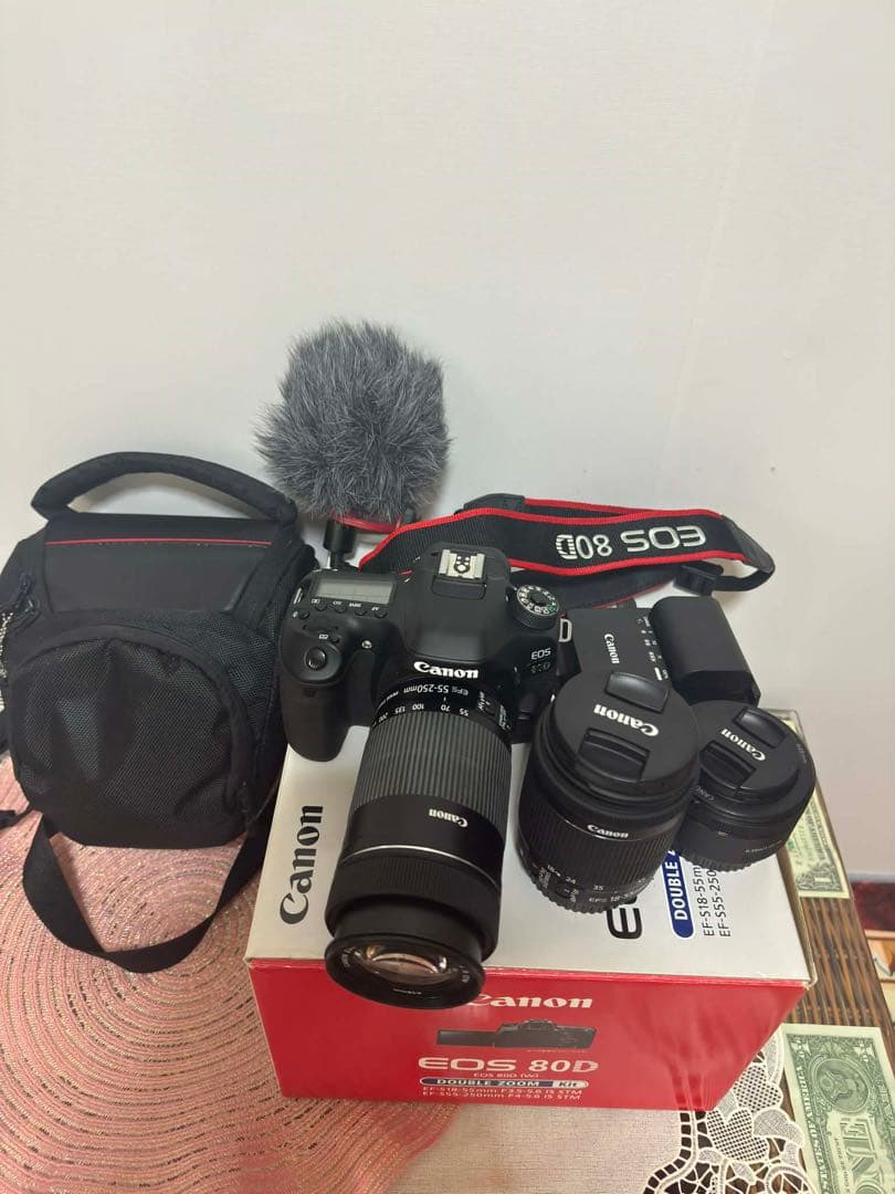 Canon EOS 80D ダブルズームキット 超美品 レンズ2本 キャノン