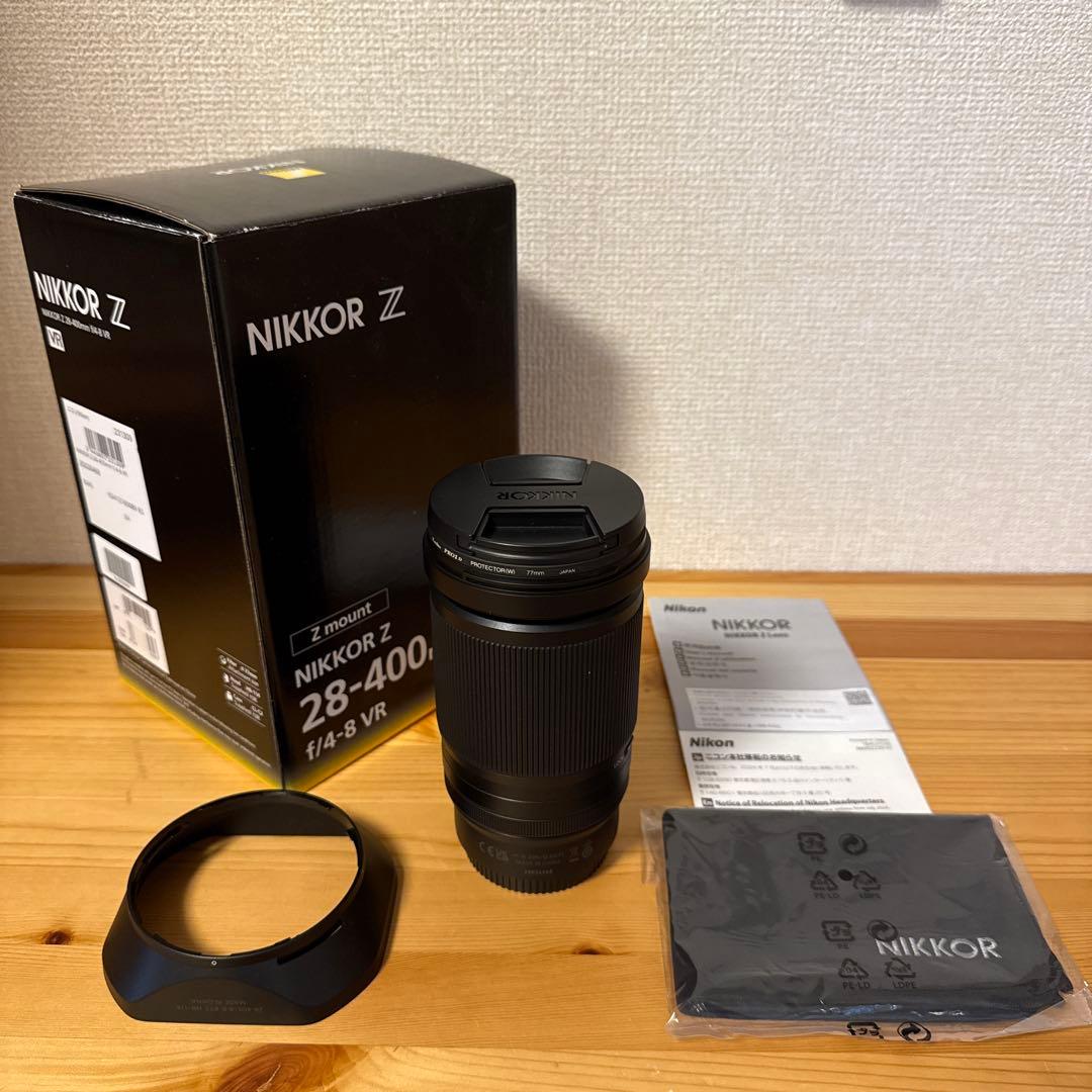 NIKKOR Z 28-400mm f/4-8 VR フィルター付属