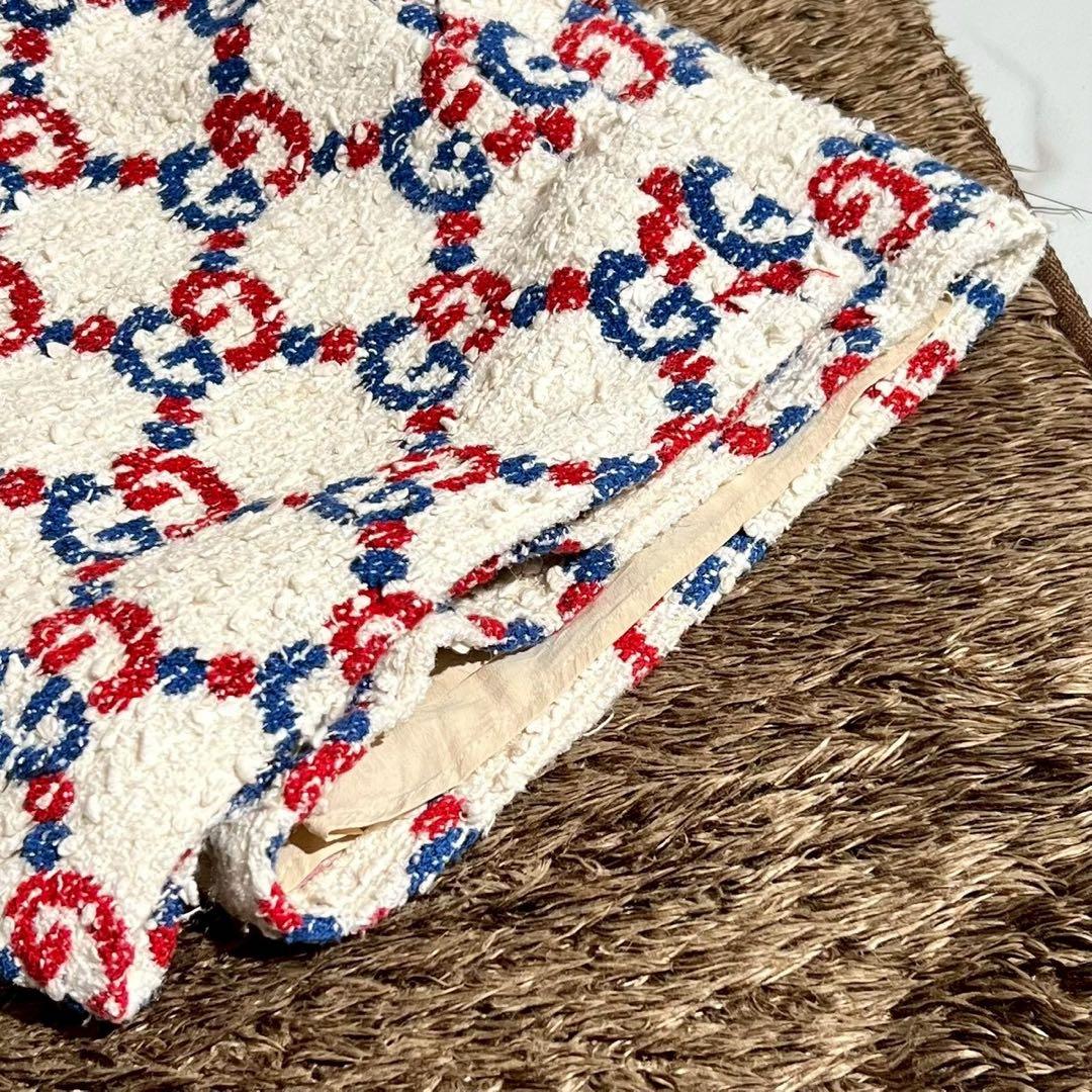 極美品 GUCCI シルヴィGG柄ショートパンツ 現行 42 キュロット19AW