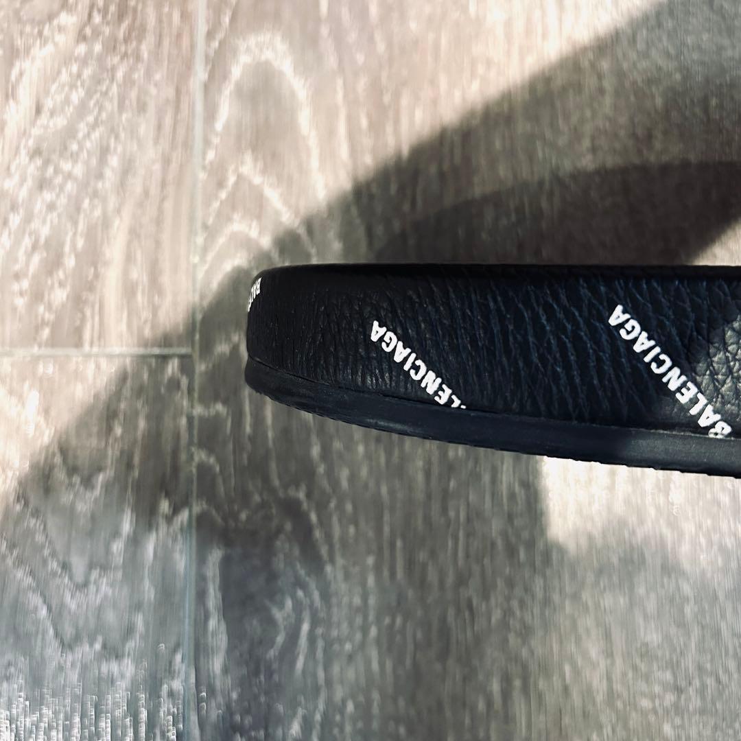 【美品】 balenciaga サンダル 27.0 総柄 レザー