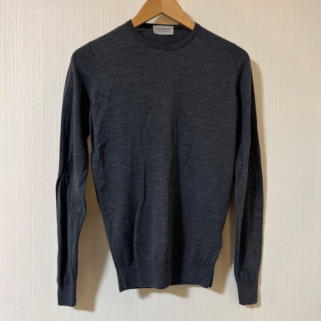 JOHN SMEDLEY ダークグレー セーター S