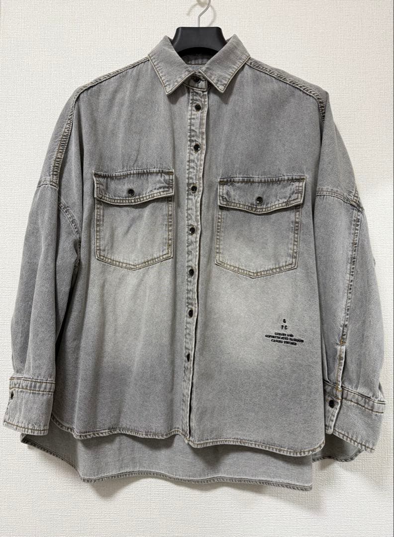 最終お値下げ《美品》PUAL CE CIN★ヴィンテージライクデニムシャツ