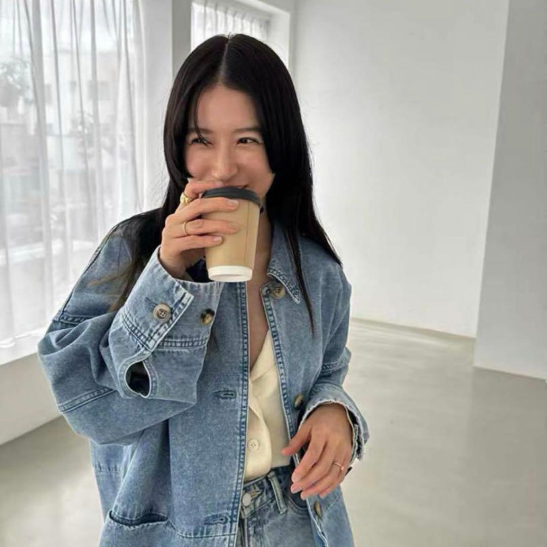 CLANE WORK OVER JACKET BLUE クラネ デニムオーバー