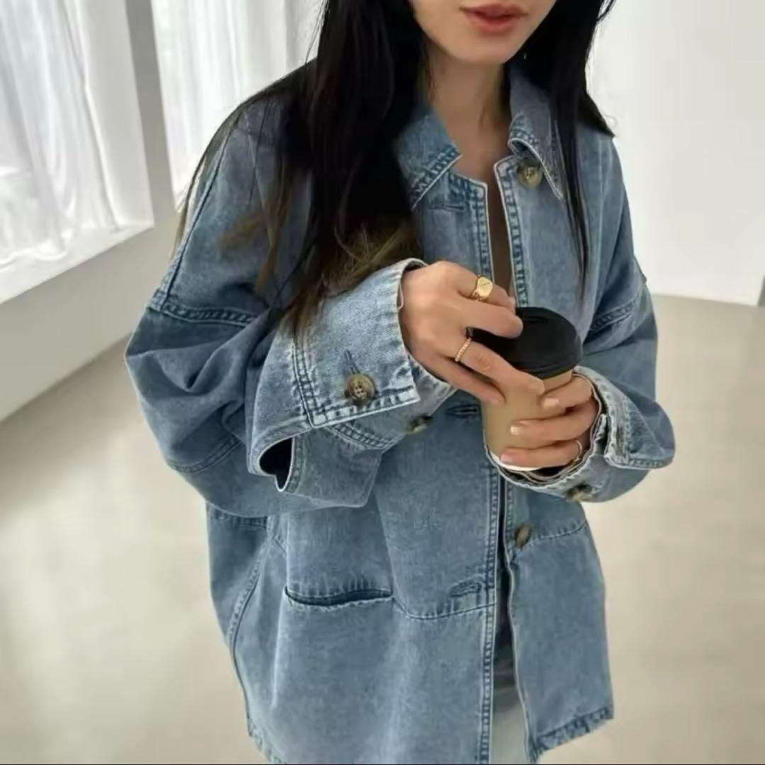 CLANE WORK OVER JACKET BLUE クラネ デニムオーバー