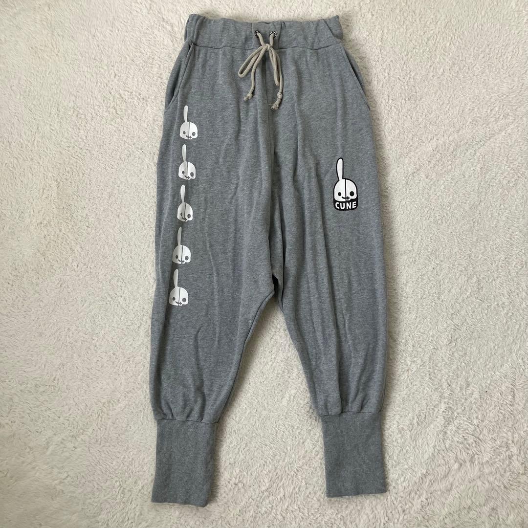 完売品 CUNE 23ss ウサギがいる DDDC裏毛サルエルパンツ