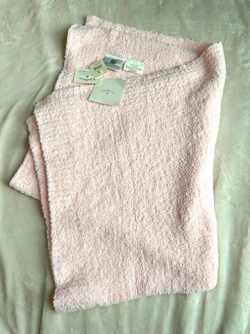 《未使用》カシウェア ハーフブランケット ピンク　kashwere