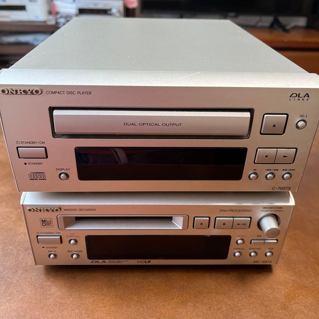 ONKYO C-705TX &MD-105TXディスクプレーヤー