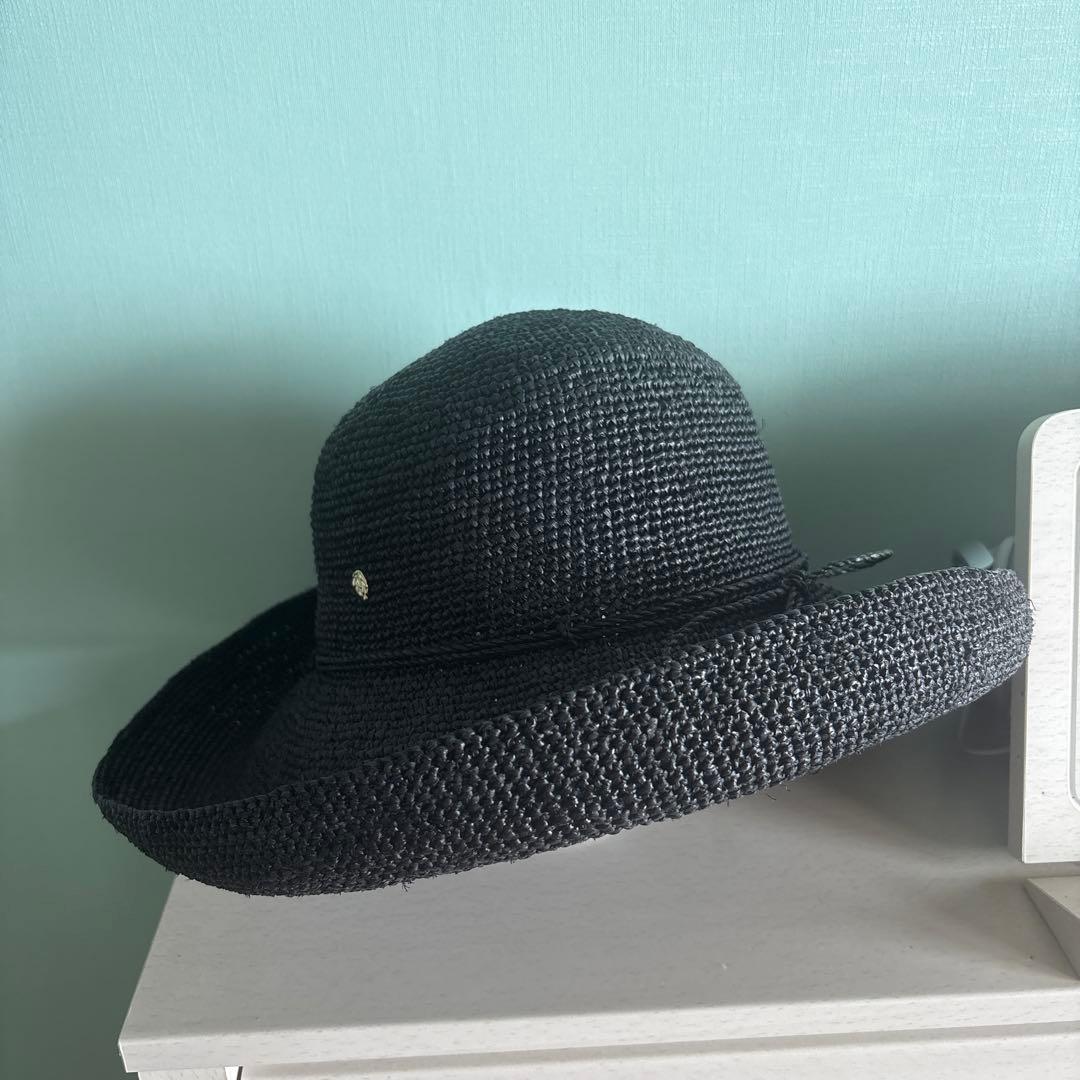 ヘレンカミンスキー　ハット　ラフィア　帽子　 プロバンス12 黒