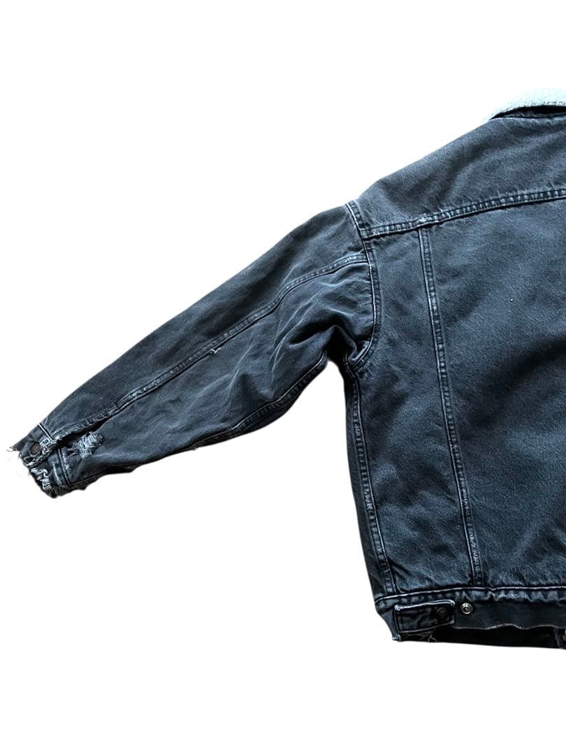 vintage us製LEVI'Sリーバイス裏ボアトラッカージャケット黒S