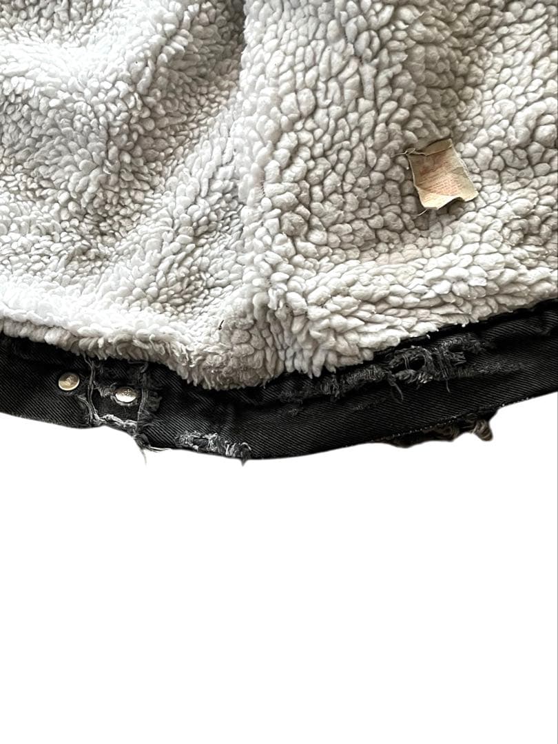 vintage us製LEVI'Sリーバイス裏ボアトラッカージャケット黒S