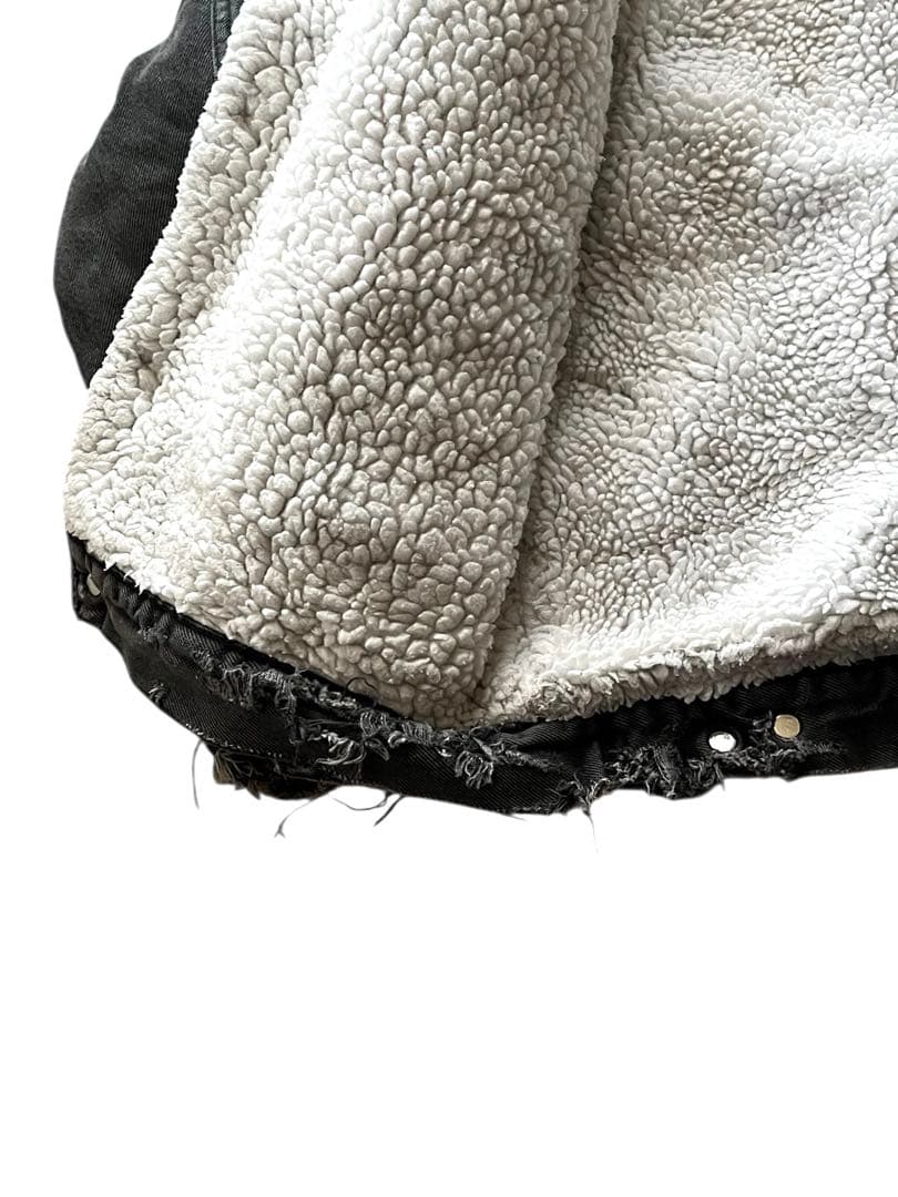 vintage us製LEVI'Sリーバイス裏ボアトラッカージャケット黒S