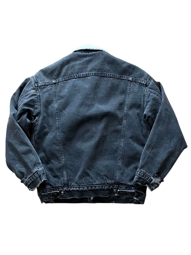 vintage us製LEVI'Sリーバイス裏ボアトラッカージャケット黒S
