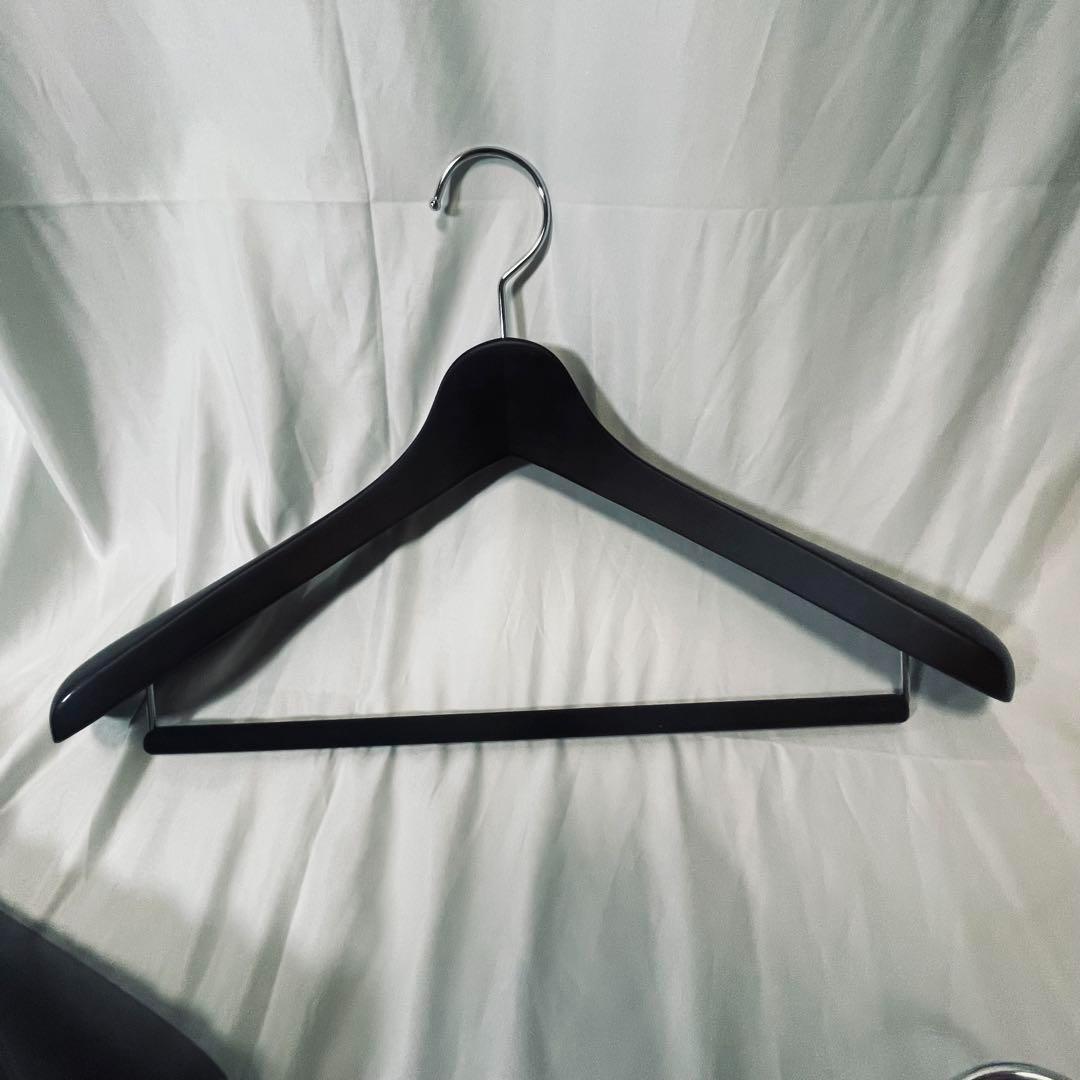 【ナカタハンガー】高級木製ハンガー　ダークブラウン　 4本セット