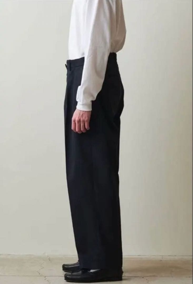 Steven alan 黒チノパン・スラックス