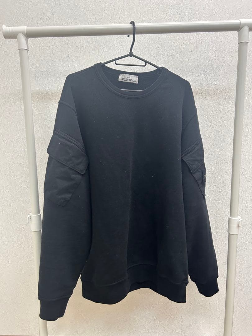 STONE  ブラック スウェットシャツ