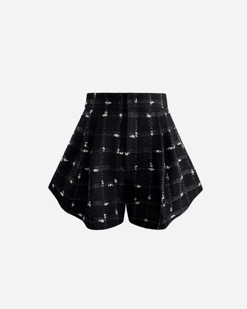 シェリエ　sheller 新品未使用　チェック柄 ハイウエストショートパンツ