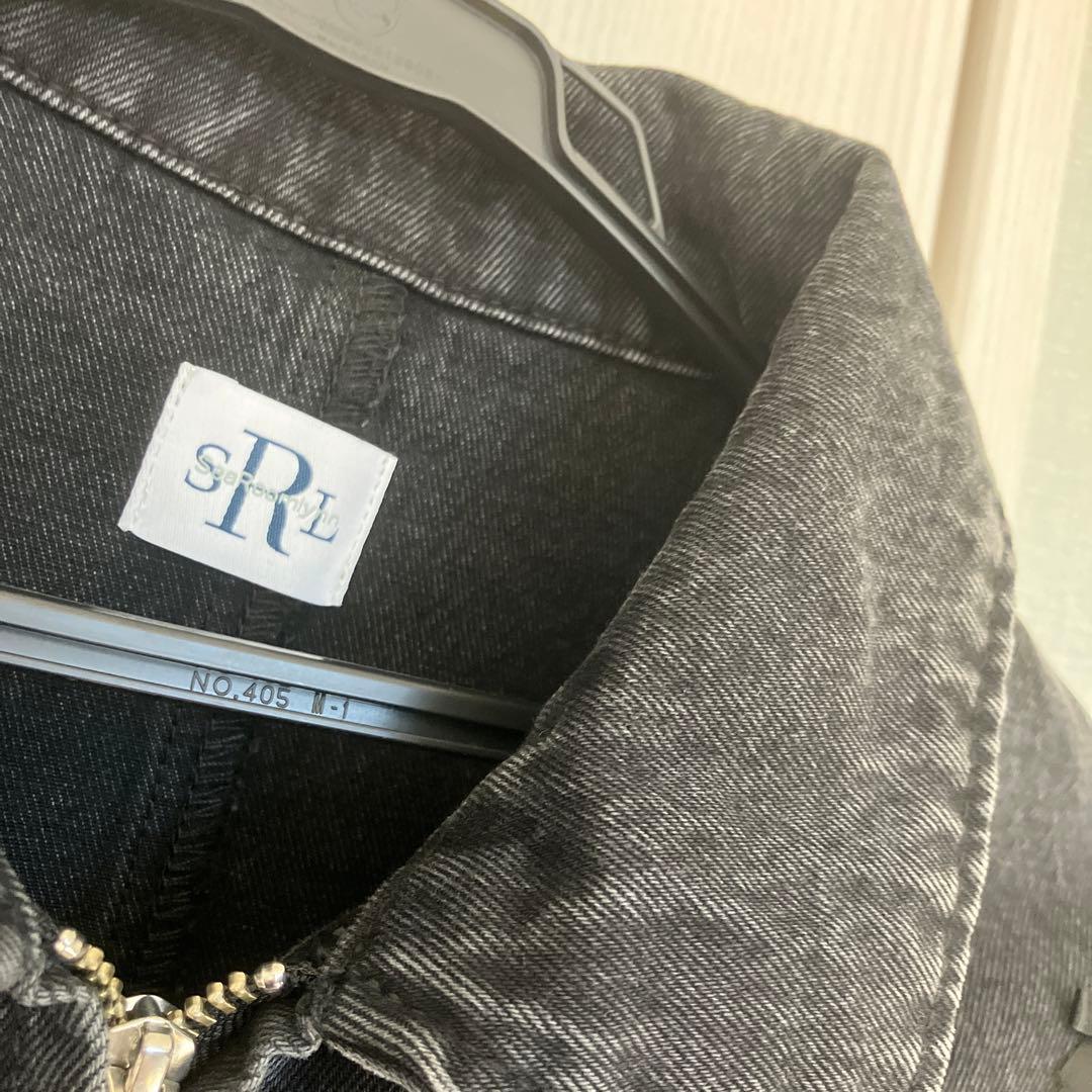 Searoomlyn リボンデニムジャケット　ブラック　フリーサイズ