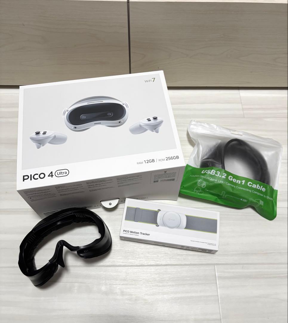 PICO 4 Ultra VRヘッドセット 256GB モーショントラッカー