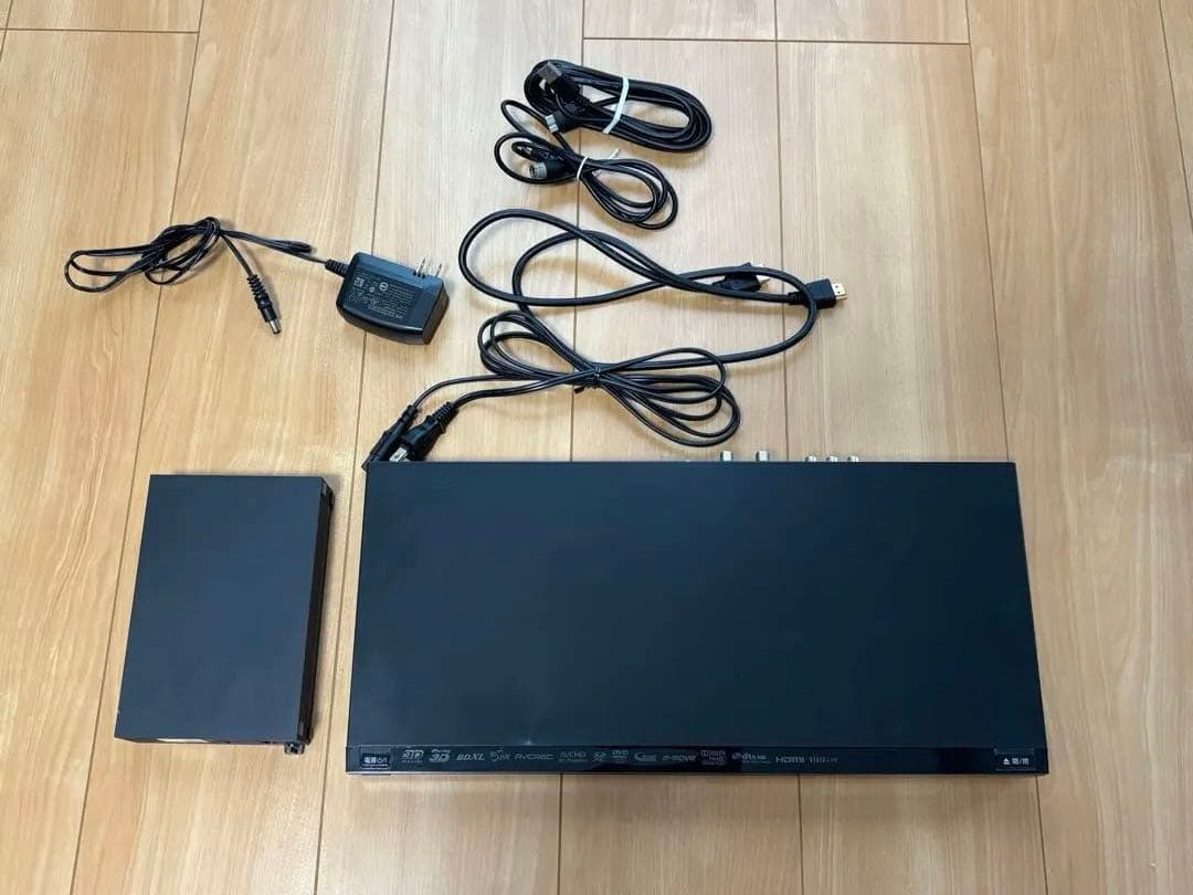 Panasonic ブルーレイレコーダーバッファロー外付けHD セットリモコン付