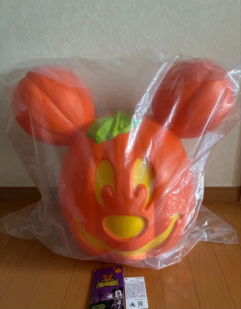 ディズニーストア　ハロウィン　パンプキンライト　ミッキー