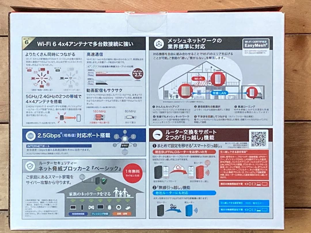 BUFFALO WSR-6000AX8P-CG 無線