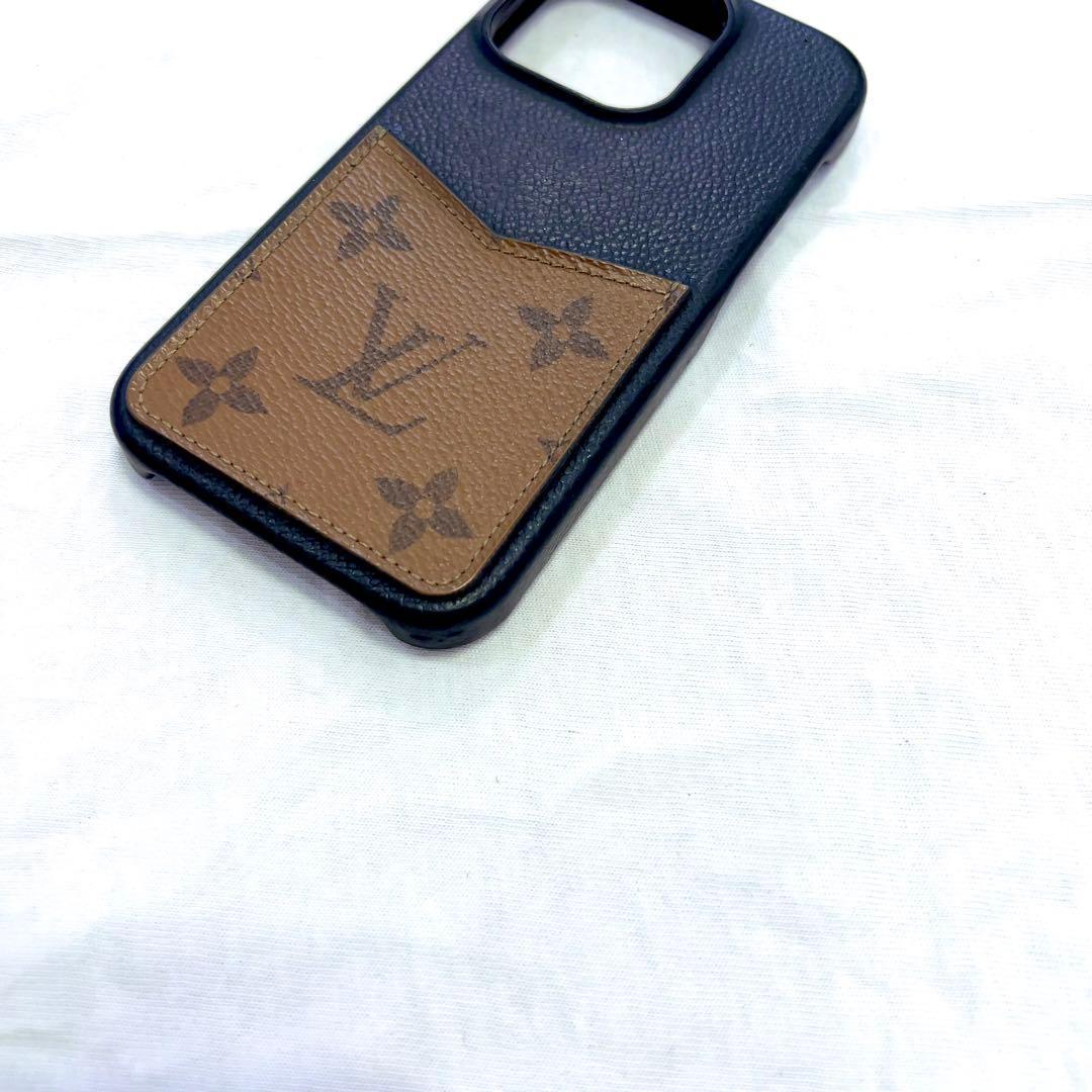 ルイヴィトン バンパー ケース スマホ iPhone14Pro 黒 M81999
