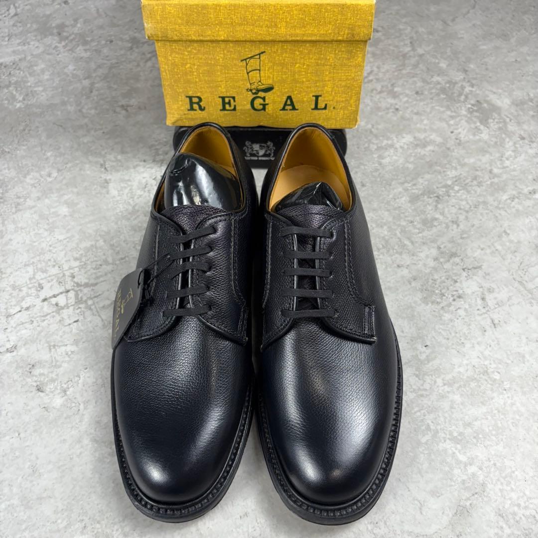未使用品　REGAL リーガル　レザー　ダービー　　レザー　シューズ　黒
