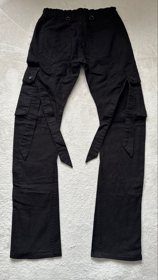 CIVARIZE / バナナシルエットコードカーゴパンツ 44 ブラック