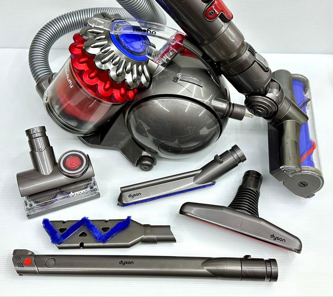動作保証品　中古　ダイソン　Dyson CY24 掃除機　フルセット　赤　レッド