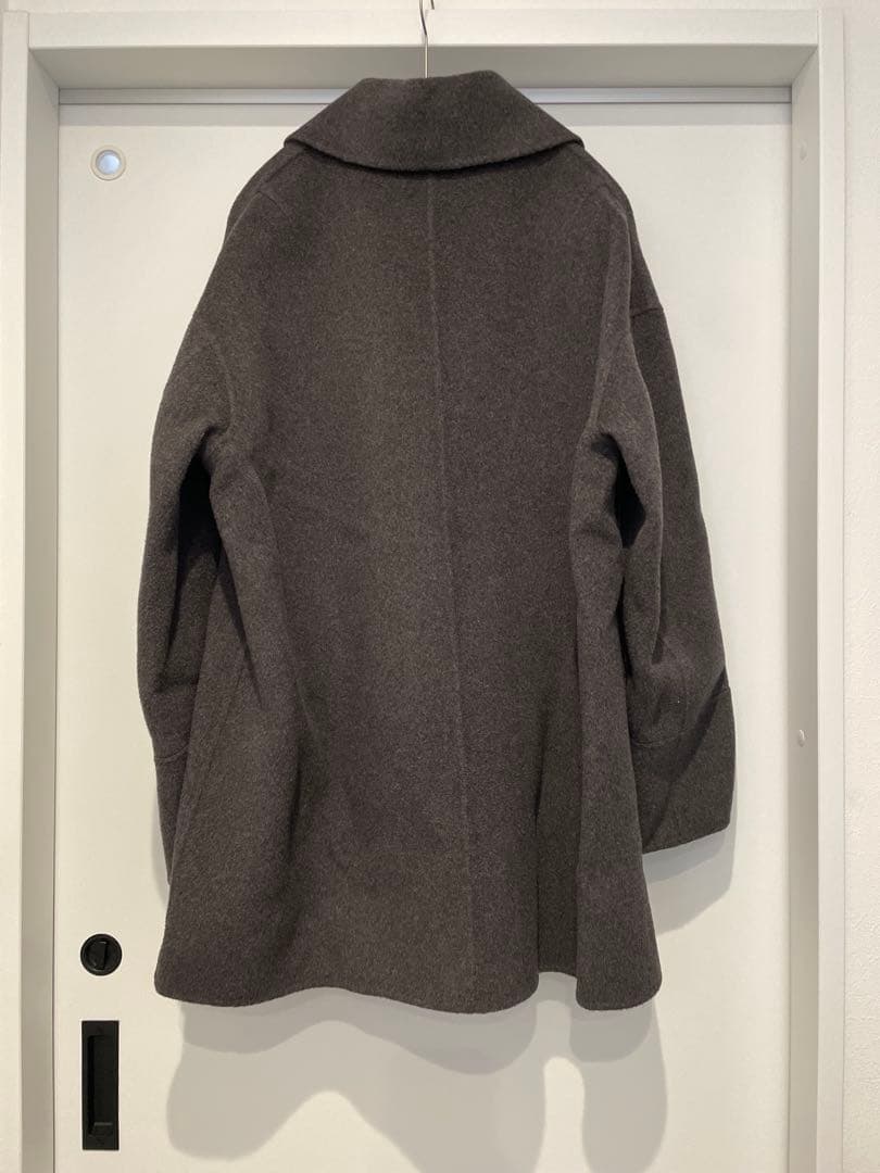 evernavy エバーネイビー ウールリバーPコート　チャコールグレー