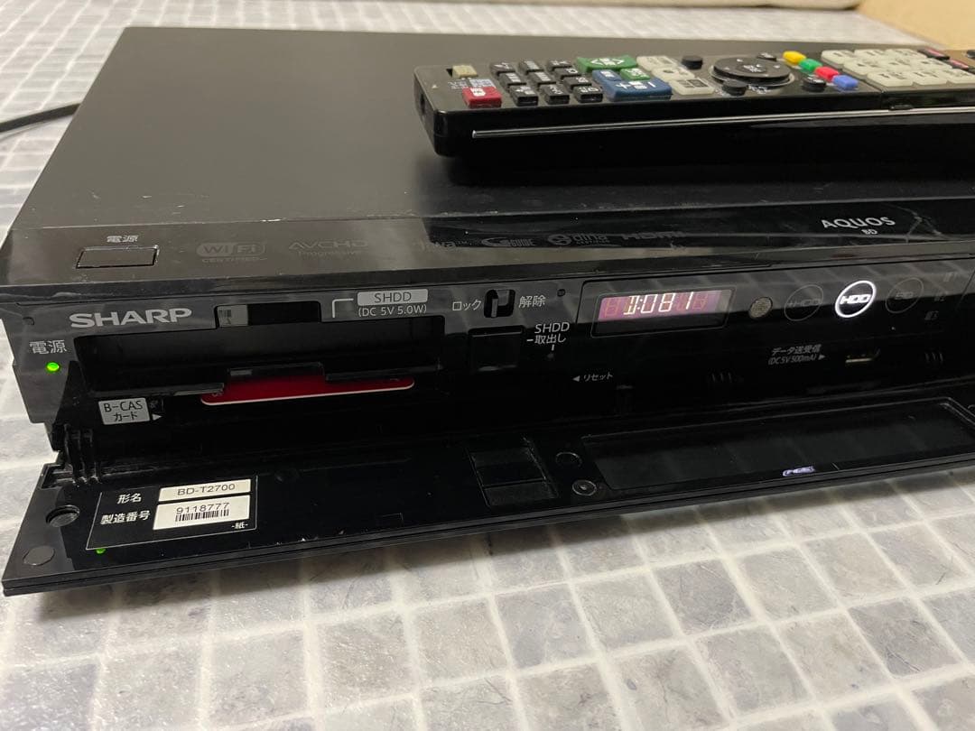Sharp BD-T2700 ブルーレイレコーダー 動作品