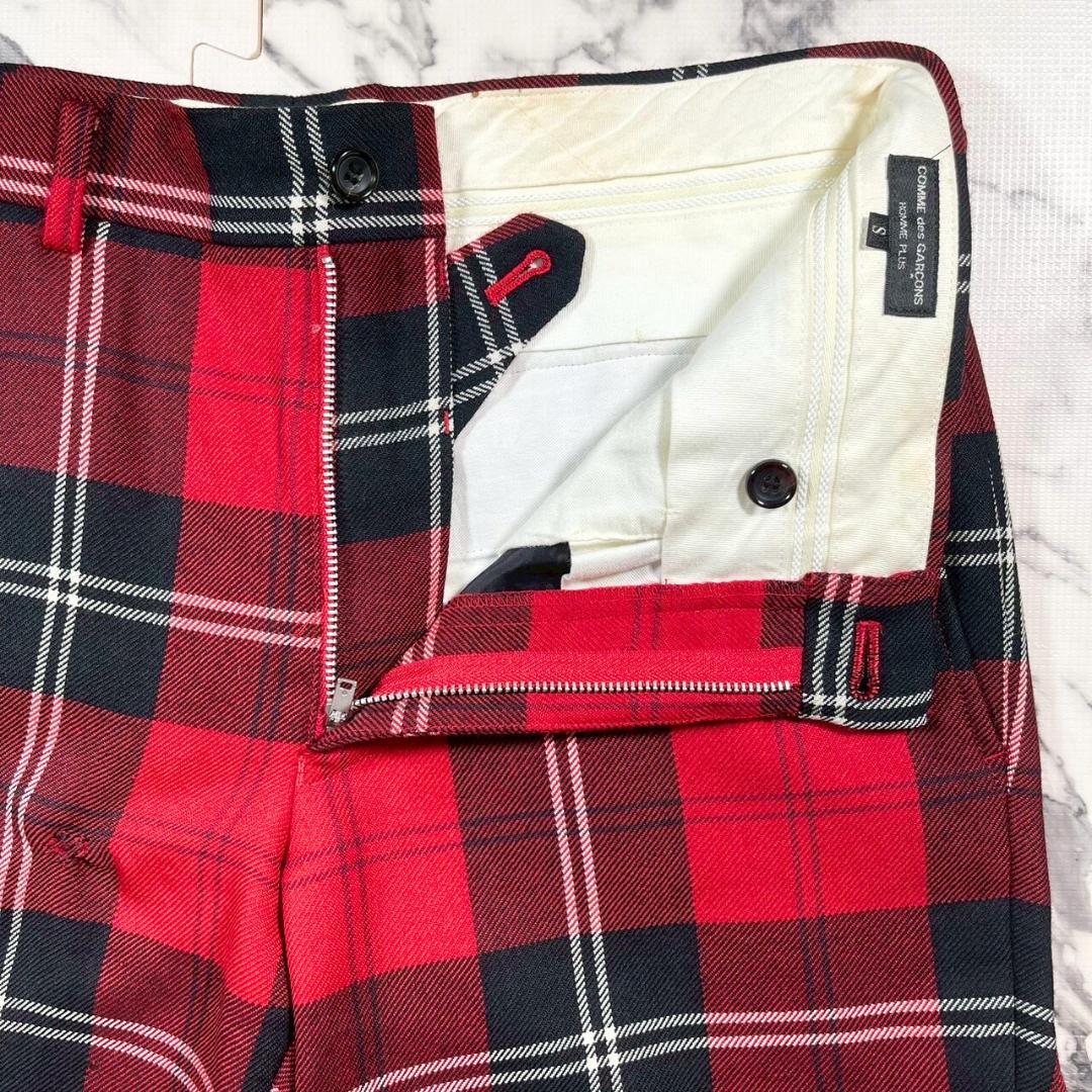 ✨08AW✨COMME des GARCONS HOMME PLUS 赤チェック