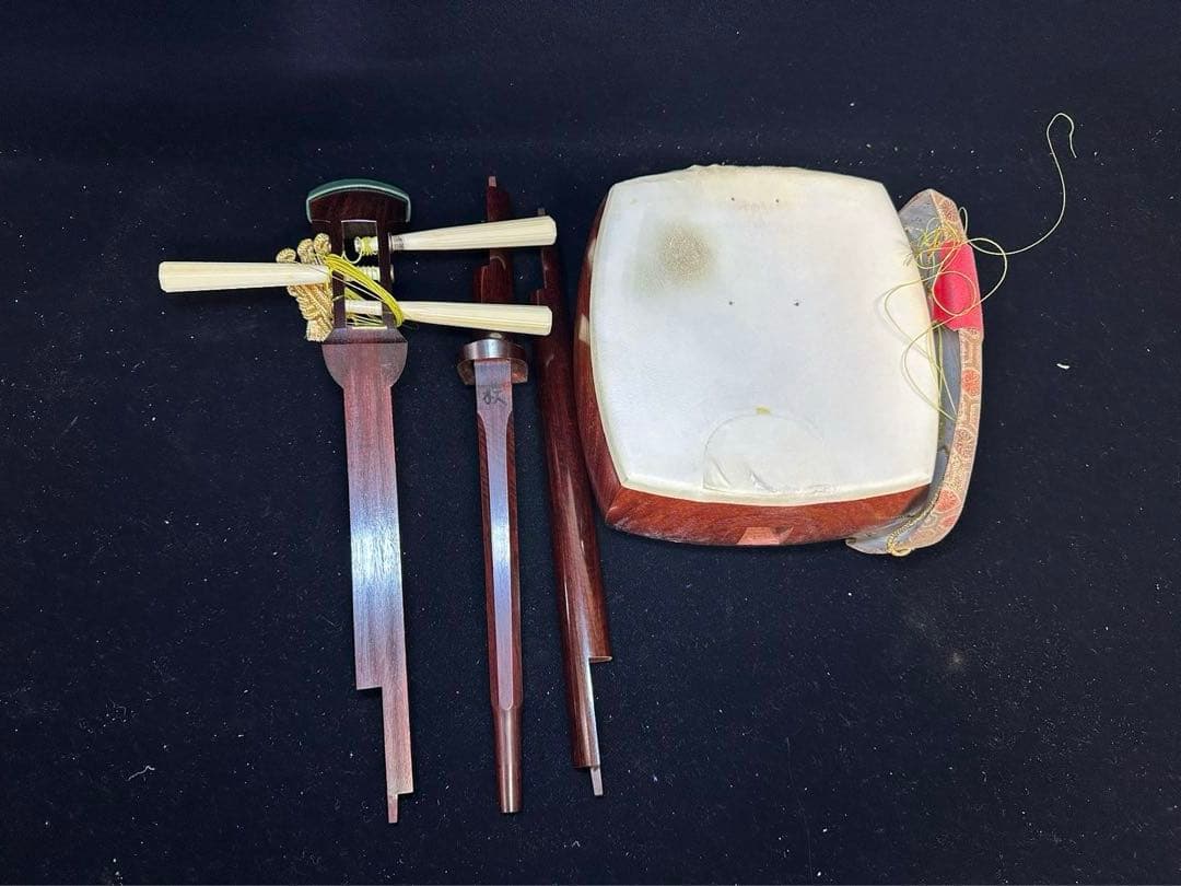 三味線 紅木　紫檀　 糸巻高級天然素材 　 弦楽器