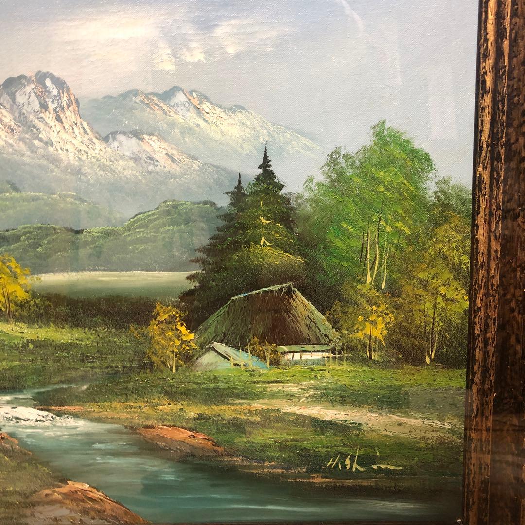 ［値下げ相談⭕️］風景画 油彩 H.S.