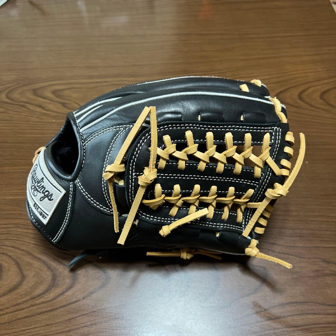 Rawlings 軟式グローブ 黒/ベージュ　一般