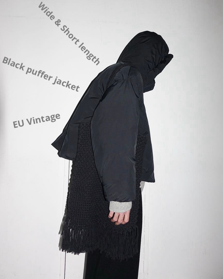 k*i様 Wide & Short length Black puffer ja