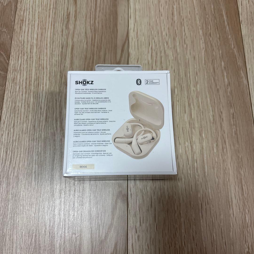 新品未開封　SHOKZ OPEN FIT 完全ワイヤレス ベージュ