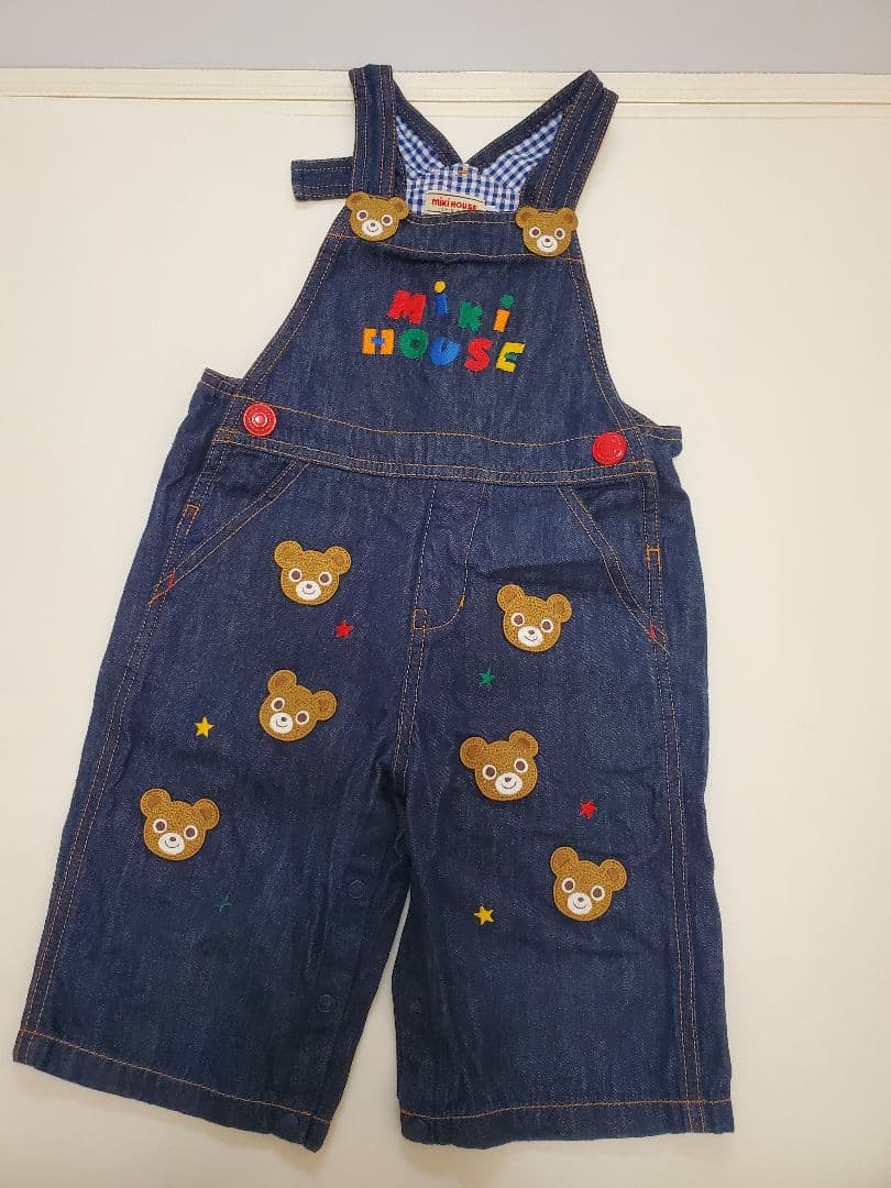 ミキハウス　デニムオーバーオール Lサイズ