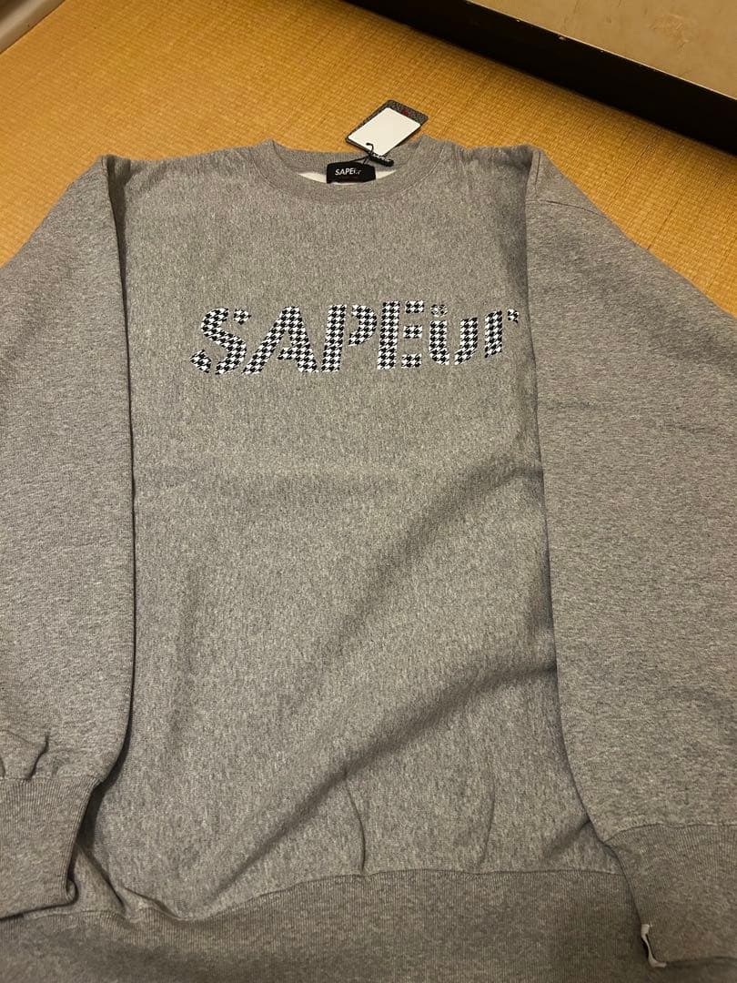 SAPEur グレー クルーネック トレーナー XX-LARGE サプール