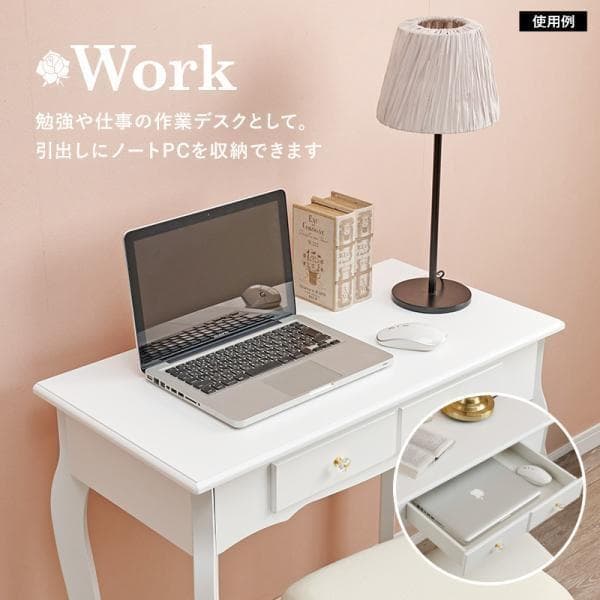 姫系【送料無料】【限定品/新品】アウトレット★姫系猫足テーブルデスククリスタル