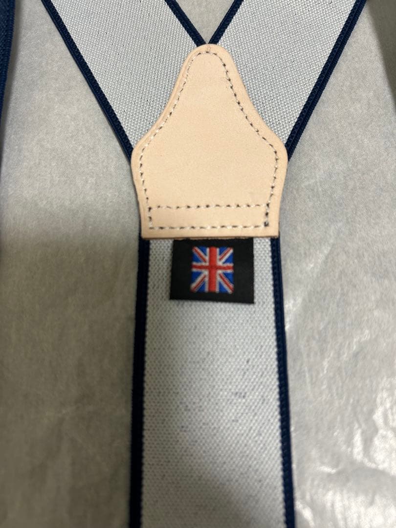 R*l様 アルバートサーストン サスペンダー（ネイビー無地）