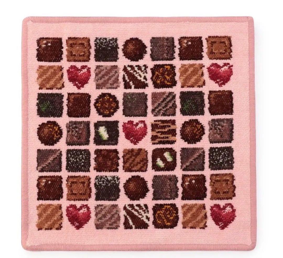 FEILER チョコレート柄 ハンカチ&サイドポーチ