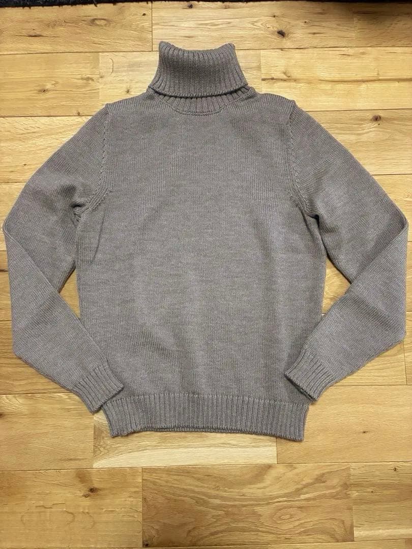 ZANONE ザノーネ ミドルゲージ タートルネックニット 美品　44サイズ