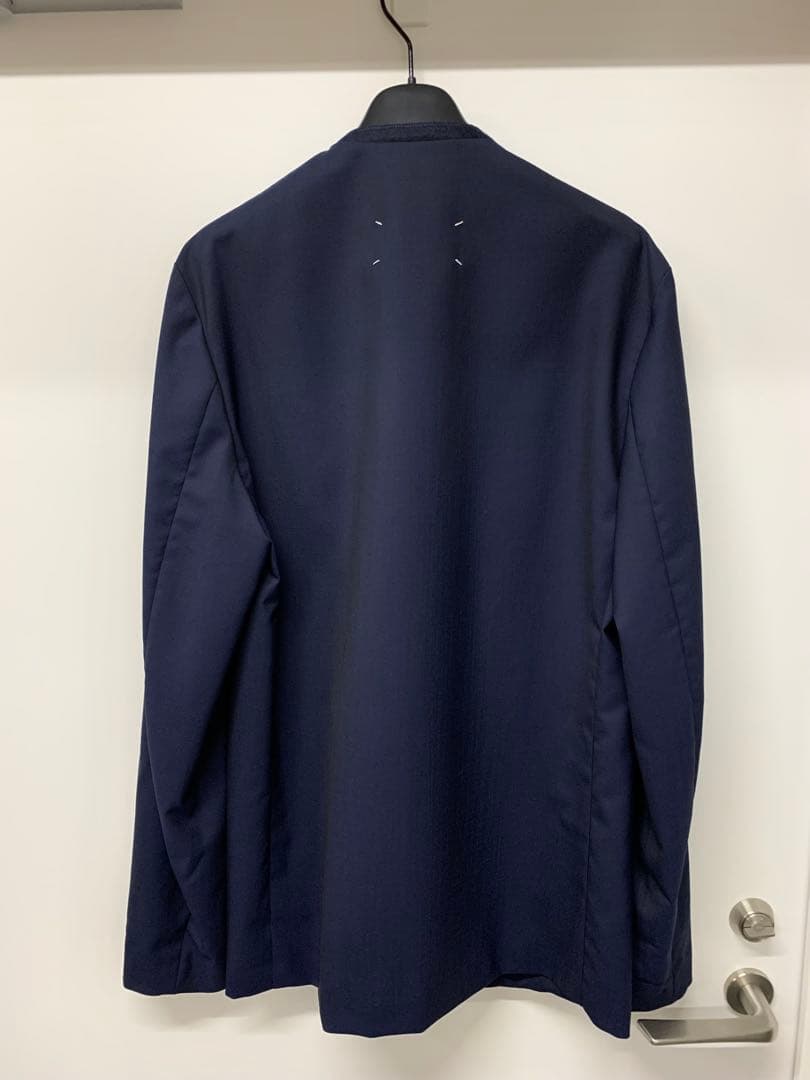 MAISON MARGIELA ネイビー ノーカラージャケット