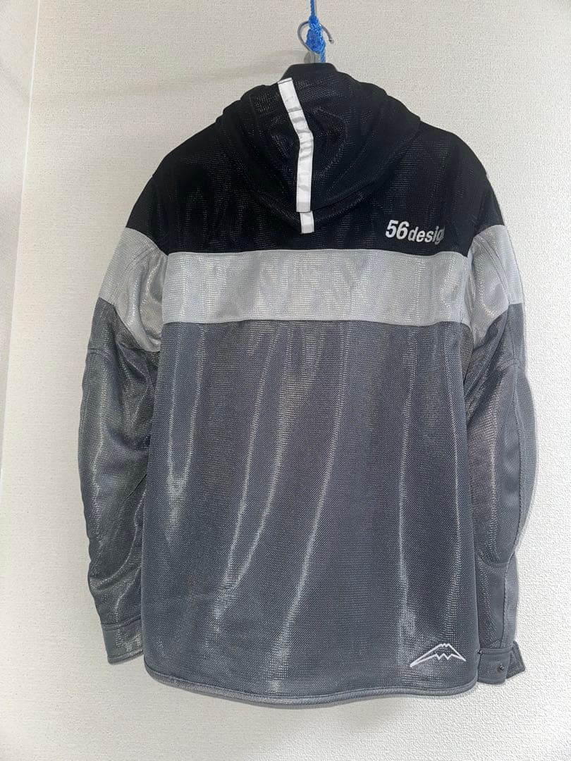 Y*f様 56design ボーダーメッシュパーカー　LL 新品