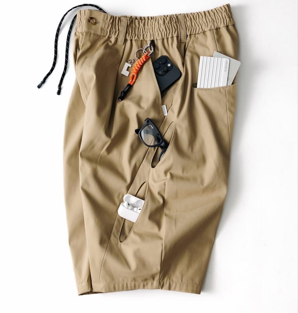 パンツ FUTURE MASSIVE TWISTED HALF PANTS