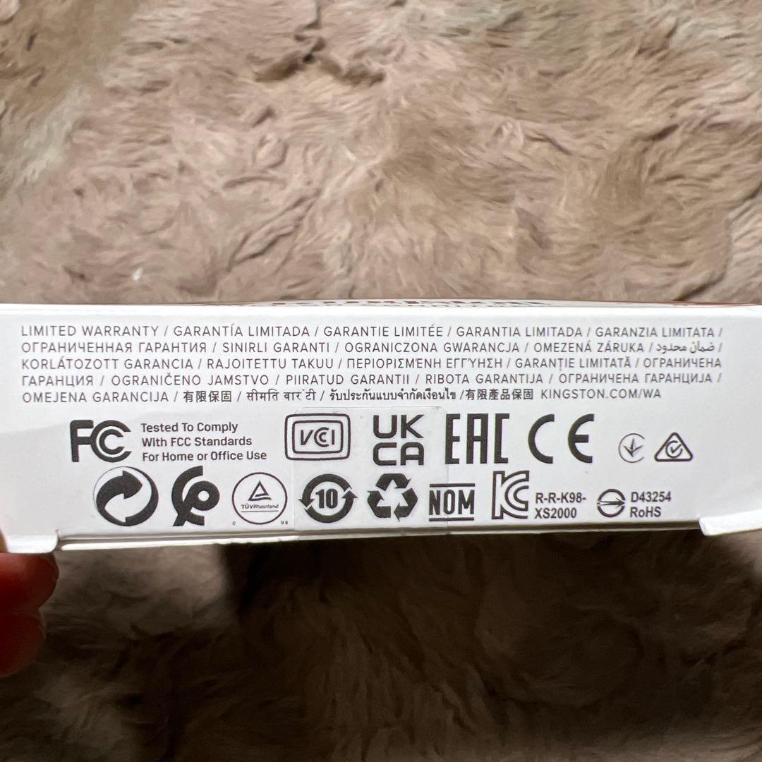 Kingston 外付け SSD 2000GB 2TB USB3.2 Gen2